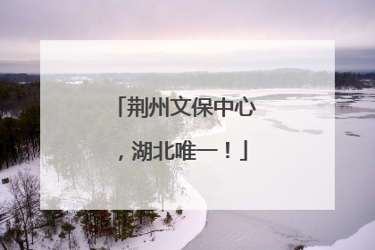 荆州文保中心，湖北唯一！