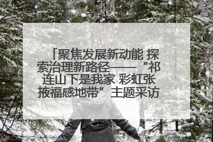 聚焦发展新动能 探索治理新路径——“祁连山下是我家 彩虹张掖福感地带”主题采访活动走进山丹