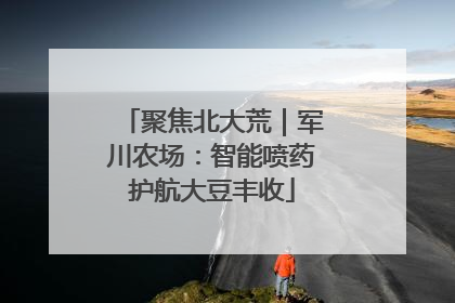 聚焦北大荒｜军川农场：智能喷药护航大豆丰收