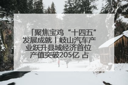 聚焦宝鸡“十四五”发展成就丨岐山汽车产业跃升县域经济首位 产值突破205亿 占规上工业75%