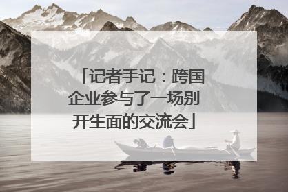 记者手记：跨国企业参与了一场别开生面的交流会