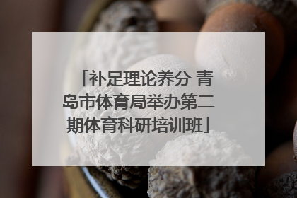 补足理论养分 青岛市体育局举办第二期体育科研培训班