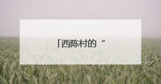 西陈村的“幸福密码”