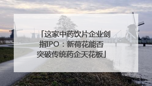 这家中药饮片企业剑指IPO：新荷花能否突破传统药企天花板
