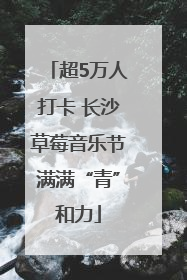 超5万人打卡 长沙草莓音乐节满满“青”和力
