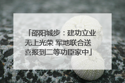 邵阳城步：建功立业无上光荣 军地联合送喜报到二等功臣家中