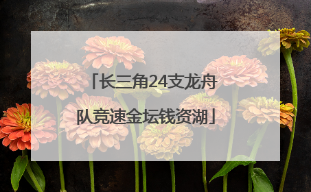 长三角24支龙舟队竞速金坛钱资湖