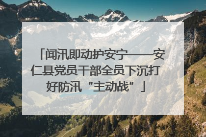 闻汛即动护安宁——安仁县党员干部全员下沉打好防汛“主动战”