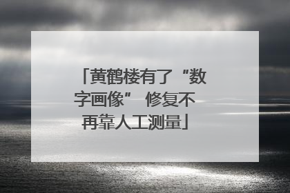 黄鹤楼有了“数字画像” 修复不再靠人工测量