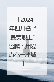 2024年四川省“最美职工”鲁鹏：用爱点亮一座城