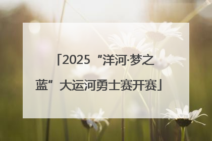 2025“洋河·梦之蓝”大运河勇士赛开赛