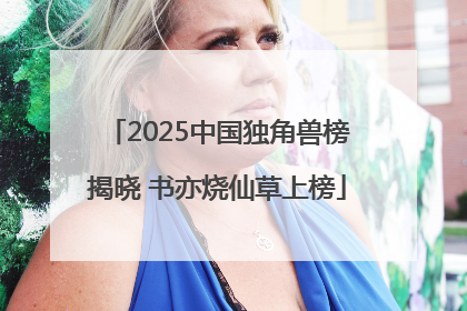 2025中国独角兽榜揭晓 书亦烧仙草上榜