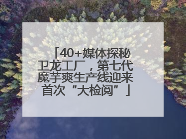 40+媒体探秘卫龙工厂，第七代魔芋爽生产线迎来首次“大检阅”