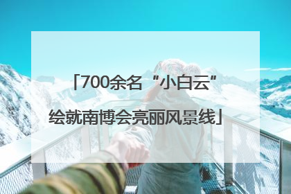 700余名“小白云”绘就南博会亮丽风景线