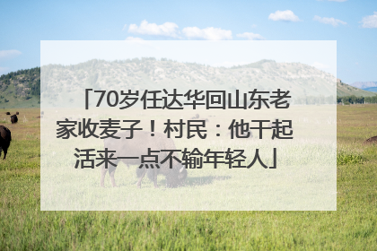 70岁任达华回山东老家收麦子！村民：他干起活来一点不输年轻人